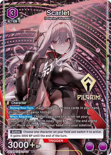 Scarlet (110) (R*) (UE14BT/NIK-1-110), GODDESS OF VICTORY: NIKKE — Union Arena card price