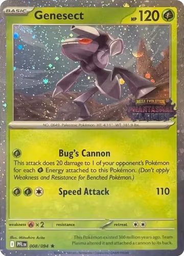 Genesect (Cosmos Holo) (Best Buy Exclusive) (008/094), Miscellaneous Cards & Products — Pokémon card price
