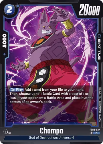 Champa (FB08-037), Saiyan's Pride — DB Fusion card price
