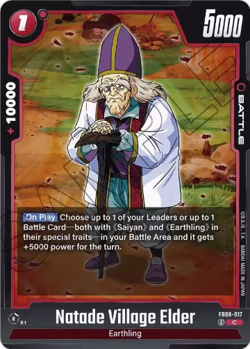 Natade Village Elder (FB08-017), Saiyan's Pride — DB Fusion card price