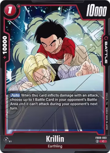 Krillin - FB08-003 (FB08-003), Saiyan's Pride — DB Fusion card price