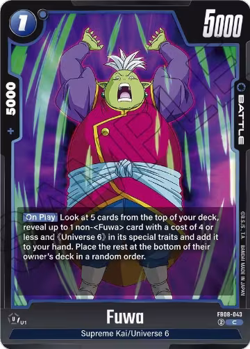 Fuwa (FB08-043), Saiyan's Pride — DB Fusion card price