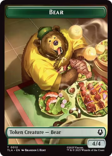 Bear // Food (0020) Double-Sided Token (12 // 20), Avatar: The Last Airbender — Magic card price
