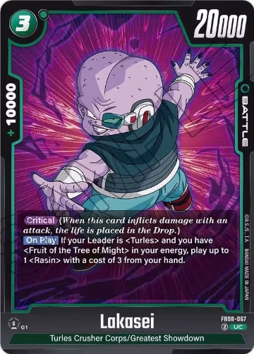 Lakasei (FB08-067), Saiyan's Pride — DB Fusion card price