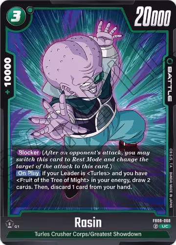 Rasin (FB08-068), Saiyan's Pride — DB Fusion card price