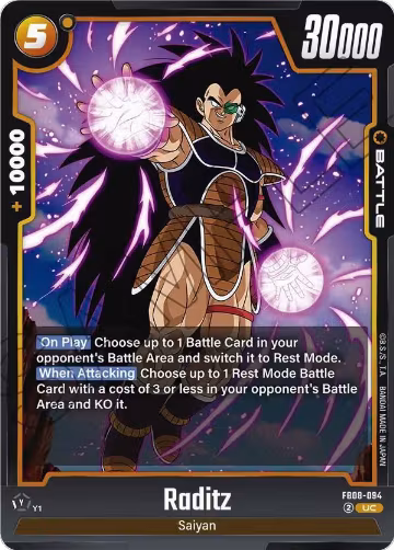 Raditz - FB08-094 (FB08-094), Saiyan's Pride — DB Fusion card price