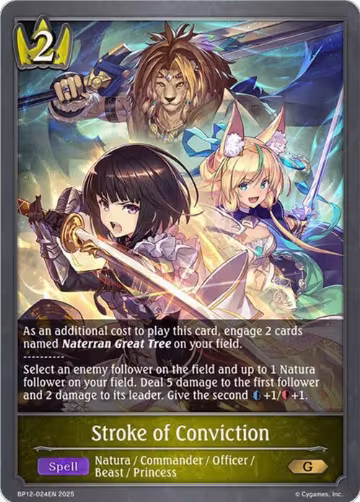 Stroke of Conviction (BP12-024EN), Worldreaver’s Descent — Shadowverse card price