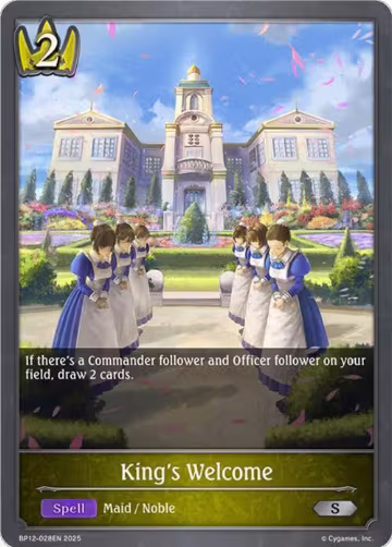 King's Welcome (BP12-028EN), Worldreaver’s Descent — Shadowverse card price