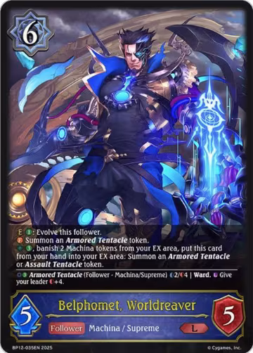 Belphomet, Worldreaver (BP12-035EN), Worldreaver’s Descent — Shadowverse card price