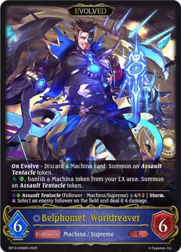 Belphomet, Worldreaver (Evolved) (BP12-036EN), Worldreaver’s Descent — Shadowverse card price