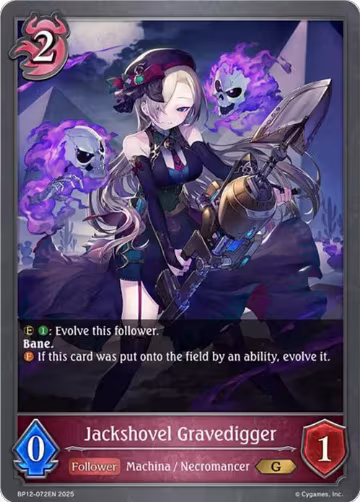 Jackshovel Gravedigger (BP12-072EN), Worldreaver’s Descent — Shadowverse card price
