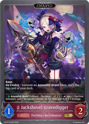 Jackshovel Gravedigger (Evolved) (BP12-073EN), Worldreaver’s Descent — Shadowverse card price