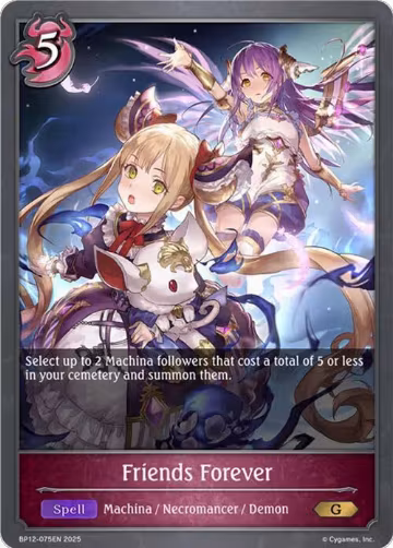 Friends Forever (BP12-075EN), Worldreaver’s Descent — Shadowverse card price