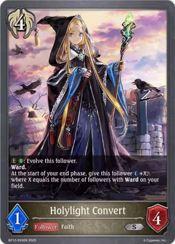 Holylight Convert (BP12-093EN), Worldreaver’s Descent — Shadowverse card price