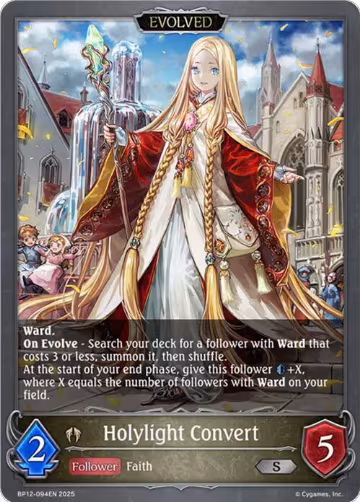 Holylight Convert (Evolved) (BP12-094EN), Worldreaver’s Descent — Shadowverse card price