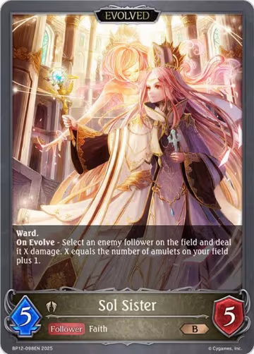 Sol Sister (Evolved) (BP12-098EN), Worldreaver’s Descent — Shadowverse card price