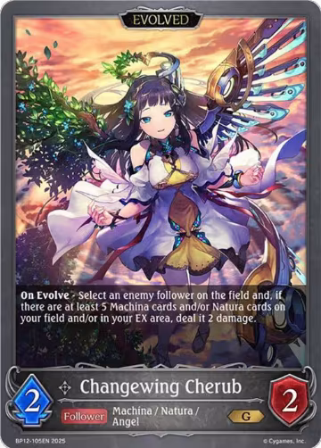 Changewing Cherub (Evolved) (BP12-105EN), Worldreaver’s Descent — Shadowverse card price