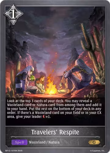 Travelers' Respite (BP12-107EN), Worldreaver’s Descent — Shadowverse card price