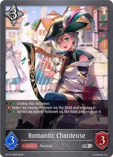 Romantic Chanteuse (BP12-108EN), Worldreaver’s Descent — Shadowverse card price