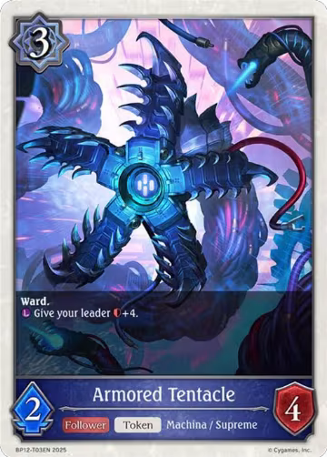 Armored Tentacle (BP12-T03EN), Worldreaver’s Descent — Shadowverse card price