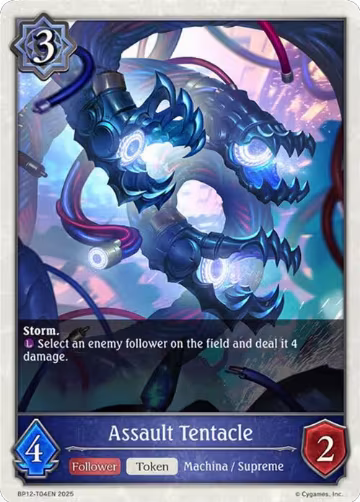 Assault Tentacle (BP12-T04EN), Worldreaver’s Descent — Shadowverse card price