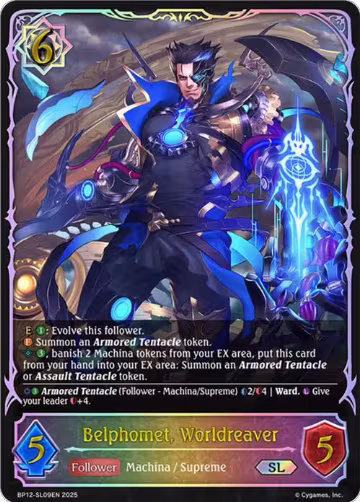 Belphomet, Worldreaver (SL) (BP12-SL09EN), Worldreaver’s Descent — Shadowverse card price