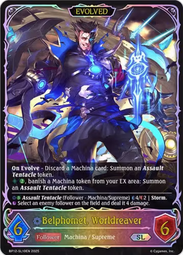 Belphomet, Worldreaver (Evolved) (SL) (BP12-SL10EN), Worldreaver’s Descent — Shadowverse card price