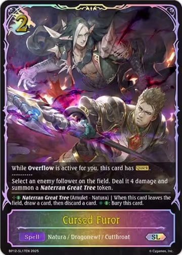 Cursed Furor (SL) (BP12-SL17EN), Worldreaver’s Descent — Shadowverse card price