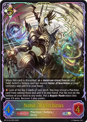 Natur Al'machinus (SL) (BP12-SL27EN), Worldreaver’s Descent — Shadowverse card price