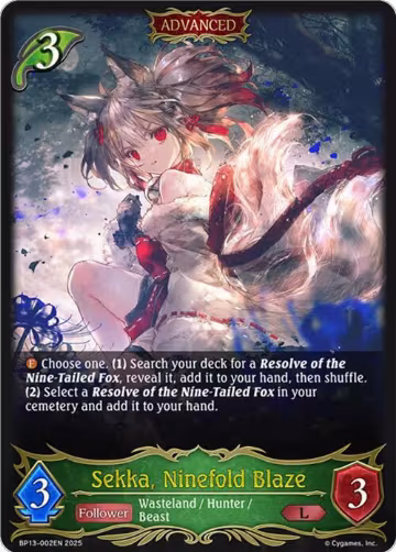 Sekka, Ninefold Blaze (BP13-002EN), Dominion of Darkness — Shadowverse card price