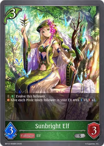 Sunbright Elf (BP13-009EN), Dominion of Darkness — Shadowverse card price