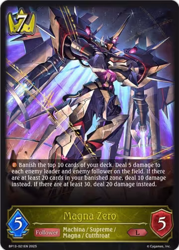 Magna Zero (BP13-021EN), Dominion of Darkness — Shadowverse card price