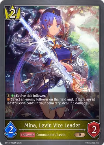 Mina, Levin Vice Leader (BP13-030EN), Dominion of Darkness — Shadowverse card price