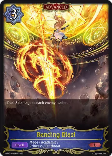 Rending Blast (BP13-039EN), Dominion of Darkness — Shadowverse card price