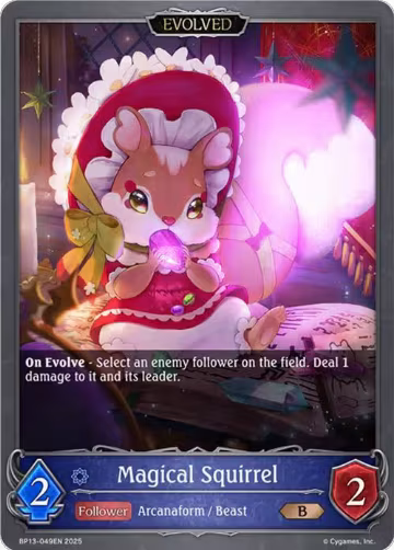 Magical Squirrel (Evolved) (BP13-049EN), Dominion of Darkness — Shadowverse card price