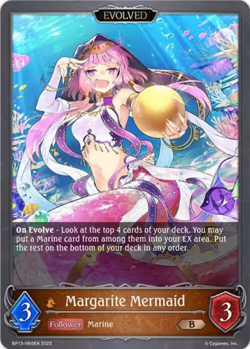 Margarite Mermaid (Evolved) (BP13-066EN), Dominion of Darkness — Shadowverse card price