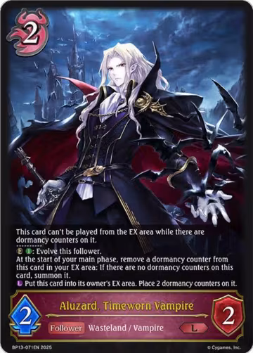 Aluzard, Timeworn Vampire (BP13-071EN), Dominion of Darkness — Shadowverse card price