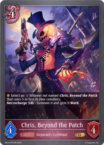 Chris, Beyond the Patch (BP13-077EN), Dominion of Darkness — Shadowverse card price