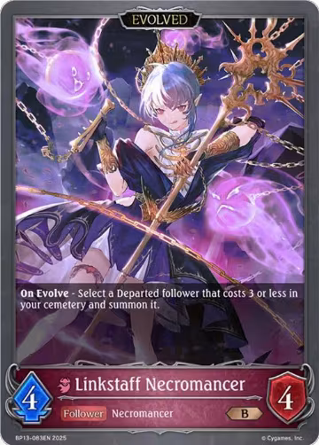 Linkstaff Necromancer (Evolved) (BP13-083EN), Dominion of Darkness — Shadowverse card price
