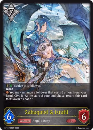 Sahaquiel & Israfil (BP13-105EN), Dominion of Darkness — Shadowverse card price
