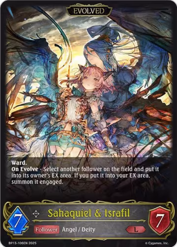 Sahaquiel & Israfil (Evolved) (BP13-106EN), Dominion of Darkness — Shadowverse card price