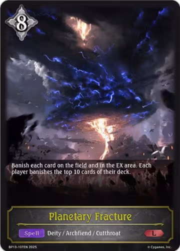 Planetary Fracture (BP13-107EN), Dominion of Darkness — Shadowverse card price