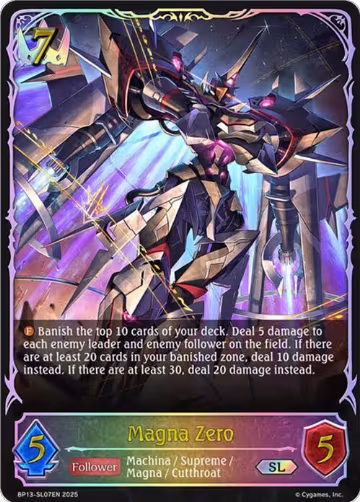 Magna Zero (SL) (BP13-SL07EN), Dominion of Darkness — Shadowverse card price