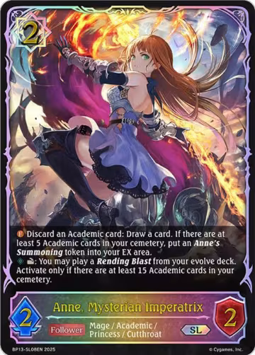 Anne, Mysterian Imperatrix (SL) (BP13-SL08EN), Dominion of Darkness — Shadowverse card price