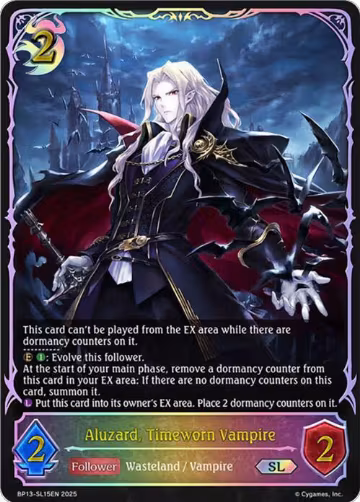 Aluzard, Timeworn Vampire (SL) (BP13-SL15EN), Dominion of Darkness — Shadowverse card price
