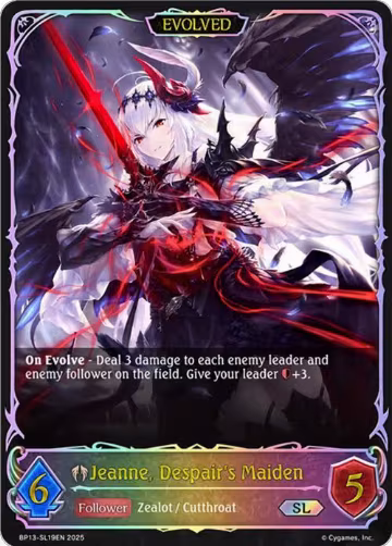 Jeanne, Despair's Maiden (Evolved) (SL) (BP13-SL19EN), Dominion of Darkness — Shadowverse card price