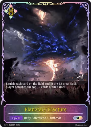 Planetary Fracture (SL) (BP13-SL23EN), Dominion of Darkness — Shadowverse card price