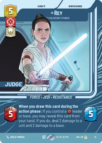 Rey - With Palpatine's Power (13), Judge Promos — Star Wars card price