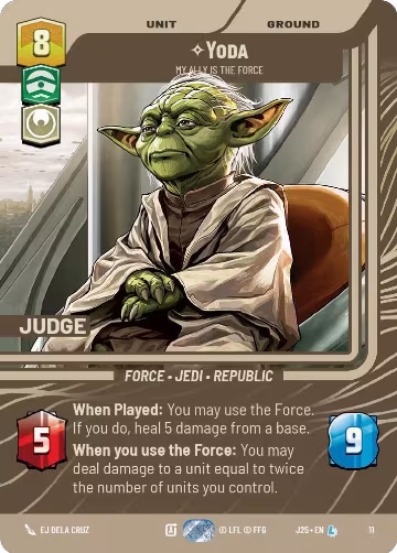 Yoda - My Ally is the Force (11), Judge Promos — Star Wars card price
