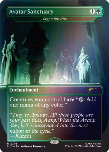 Avatar Sanctuary - Cryptolith Rite (Rainbow Foil) (2293), Secret Lair Drop Series — Magic card price